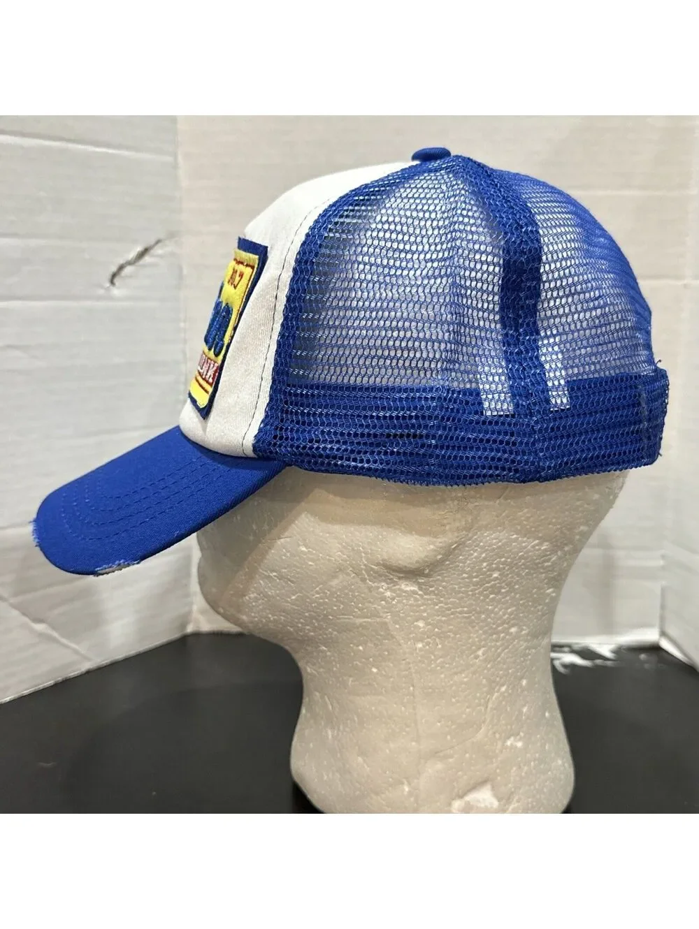 The Indian Skeleton Drink #7 Blue Mesh Snapback Baseball Cap